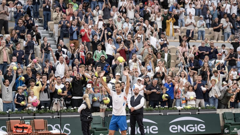 Gasquet aura besoin de plus que de la foule pour rester avec Sinner.