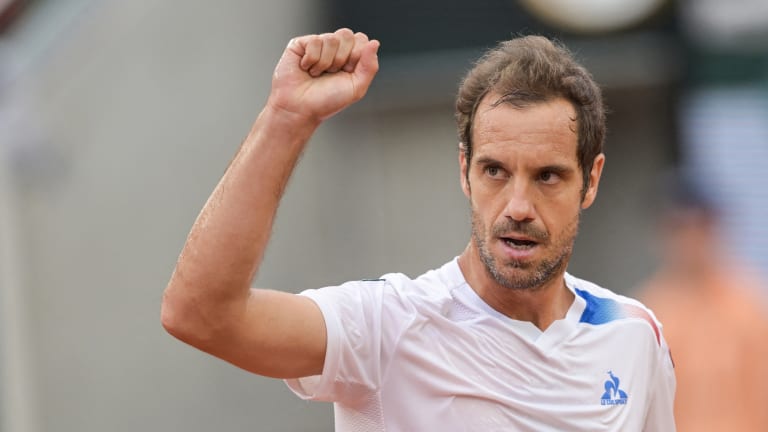 Les 31 victoires de Gasquet dans le tableau principal à Wimbledon constituent le plus grand total de sa carrière dans les quatre tournois majeurs.