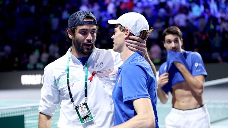 Berrettini et Sinner ont uni leurs forces pour leur pays l'année dernière lors de la finale de la Coupe Davis. « Je pense que son secret est qu'il a vraiment soif de progrès », a déclaré Berrettini.