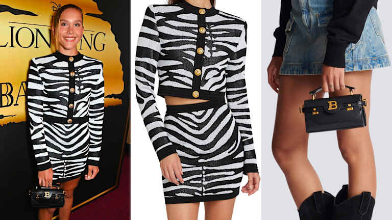 Erika Andreeva en Balmain x Le Roi Lion au Royal Albert Hall.