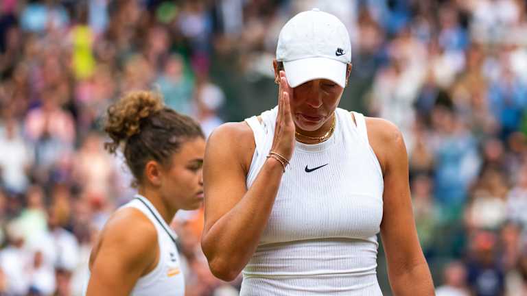 Keys n'a pas pu cacher ses émotions alors que le match arrivait à sa conclusion inévitable.