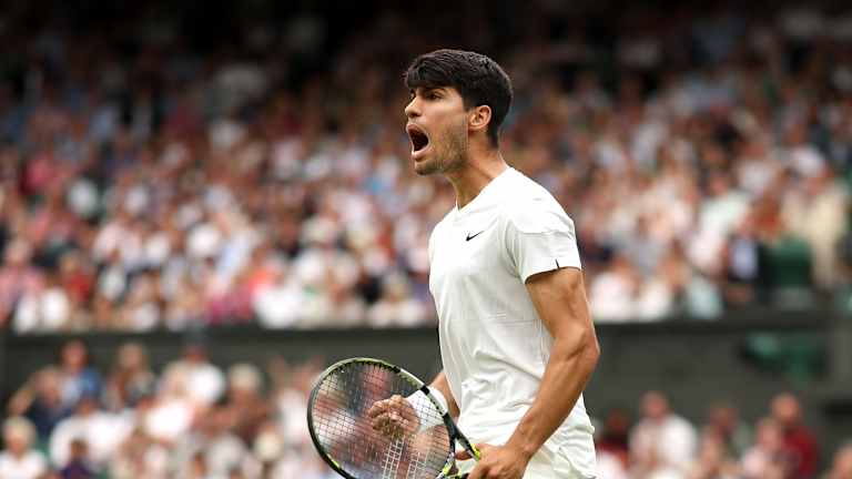 « Je sais que l’autre gars doit jouer à un très haut niveau d’intensité dans les cinq sets s’il veut me battre », dit Alcaraz.
