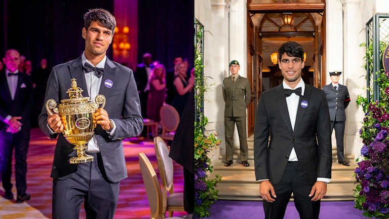 Carlos Alcaraz en smoking Louis Vuitton et montre Rolex Daytona