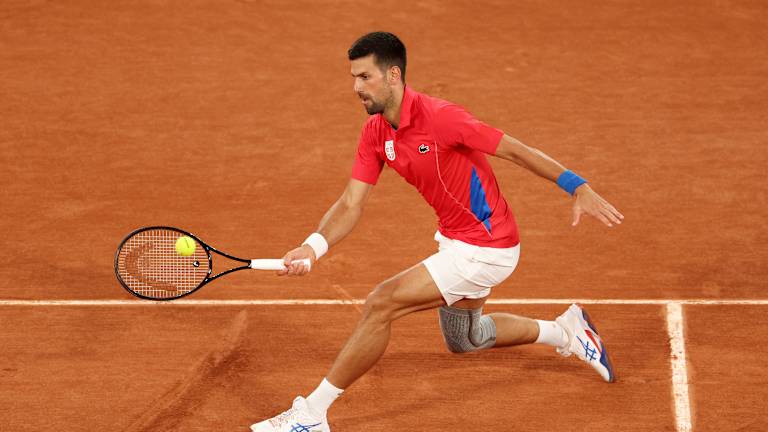 Djokovic a remporté son match de simple du premier tour samedi contre le spécialiste du double Matthew Ebden, 6-0, 6-1.