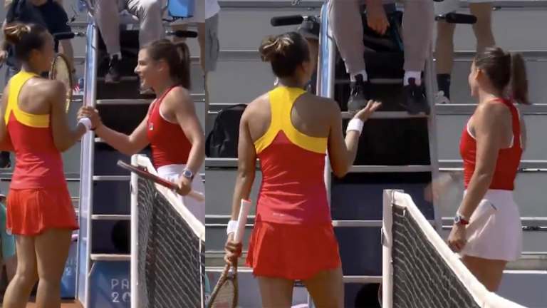 "Je lui ai juste dit que je ne la respectais pas en tant que compétitrice," a déclaré Navarro, tandis que Zheng a dit qu'elle "je ne considérerai pas cela comme une attaque car (Navarro) a perdu le match.