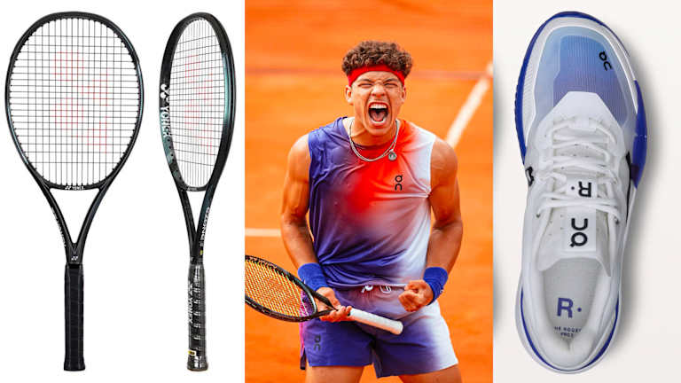 Raquette : Yonex EZONE 98 | Vêtements : On | Chaussures : On The Roger Pro 2