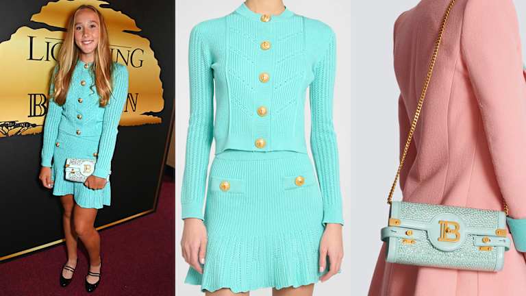 Mirra Andreeva défile en Balmain pour le 30e anniversaire du Roi Lion.