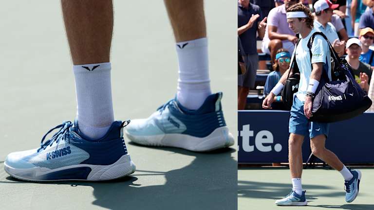 Les nouvelles chaussures Hypercourt Pinnacle de Rublev devraient être lancées début 2025, avec une collaboration K-Swiss x Rublo déjà en préparation.