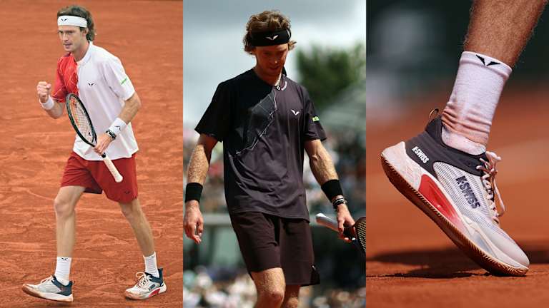 Rublev a d'abord remplacé les chaussures Nike par des chaussures K-Swiss pendant la saison sur terre battue.