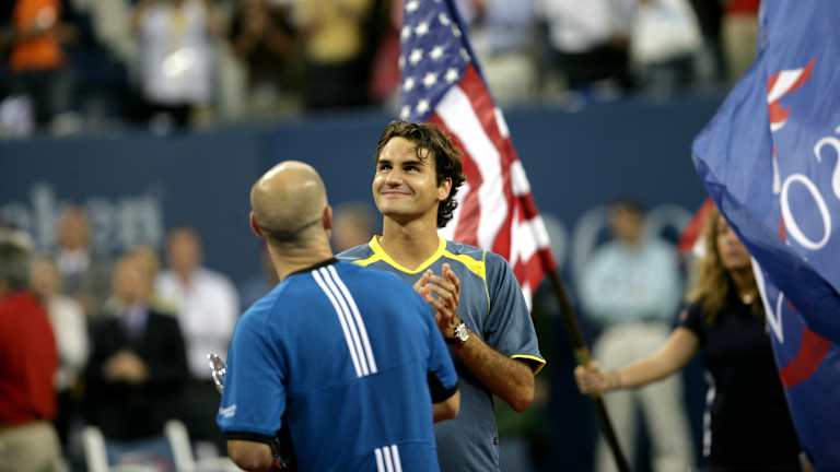 Federer cite sa victoire sur Andre Agassi lors de la finale de 2005 comme l'un de ses meilleurs souvenirs de l'US Open