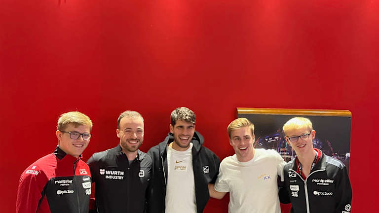 Alexis Lebrun, Gauzy, Alcaraz, Moregardh et Félix Lebrun.