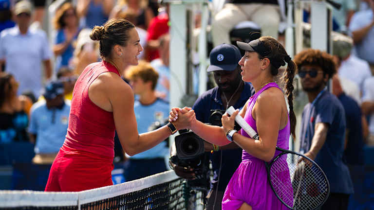 Sabalenka a réalisé 10 as et 1 double faute lors de sa victoire en finale à Cincinnati contre Pegula.