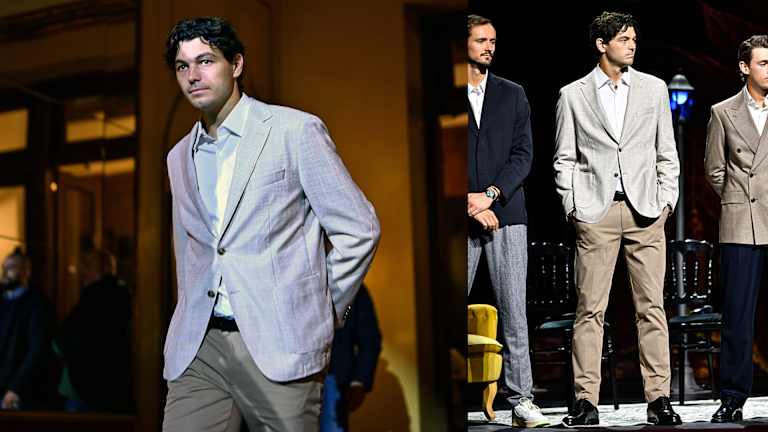 Taylor Fritz en BOSS lors de la journée des médias à Turin.