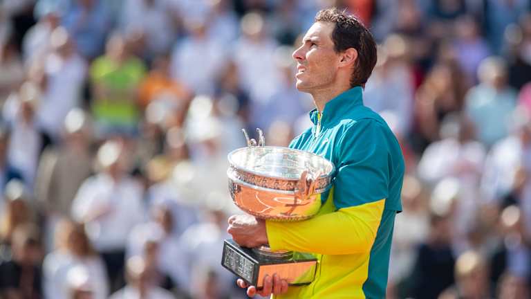 Nadal a remporté 22 titres du Grand Chelem au cours de sa carrière, dont 14 à Roland Garros.