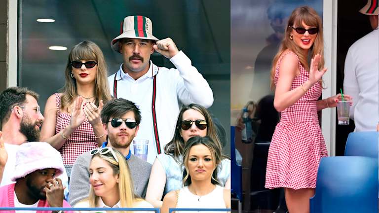 Taylor Swift porte Reformation à l'US Open.