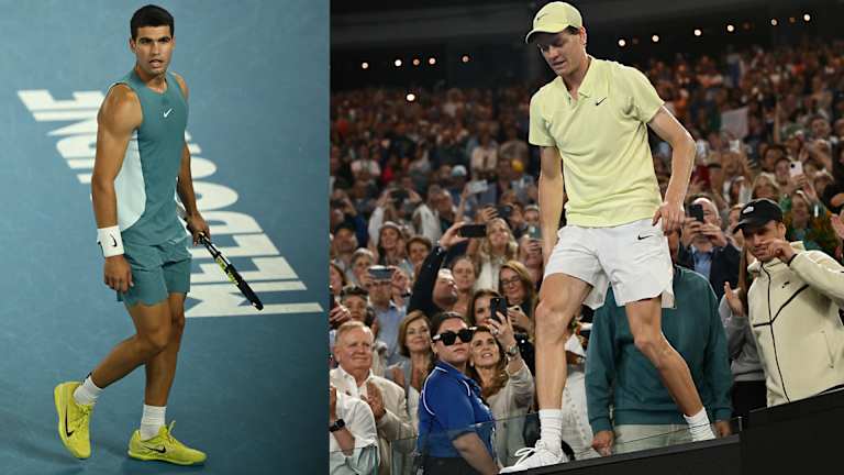 Carlos Alcaraz et Jannik Sinner à Nike