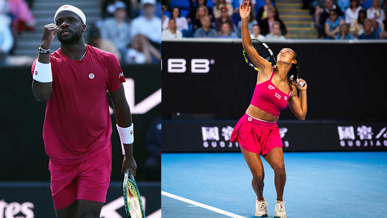 Frances Tiafoe et Leylah Fernandez à Lululemon