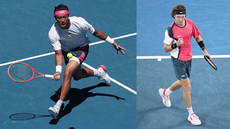 Zhang Zhizhen et Andrey Rublev en K-Swiss