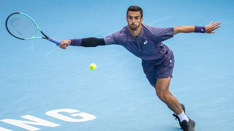 Un aperçu de la première sortie de Musetti en Asics avec la nouvelle coupe.