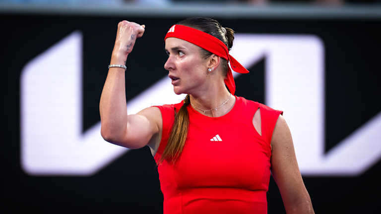 Svitolina dispute son premier tournoi depuis qu'elle a subi une opération au pied après l'US Open l'année dernière.