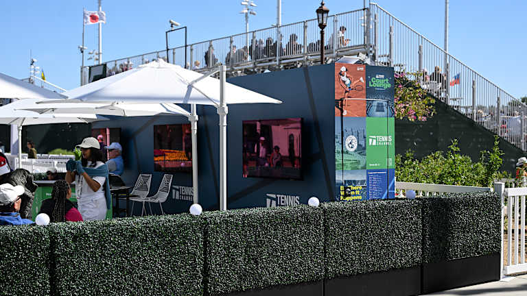 Indian Wells était rempli de fans lundi, deux jours avant le début du jeu de dessin principal.