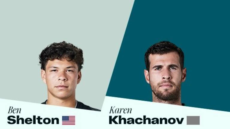Lundi, Shelton affrontera Khachanov lors de la troisième ronde de Wells indiens. (Regardez en direct sur tennischannel.com, environ 16h20 HE)