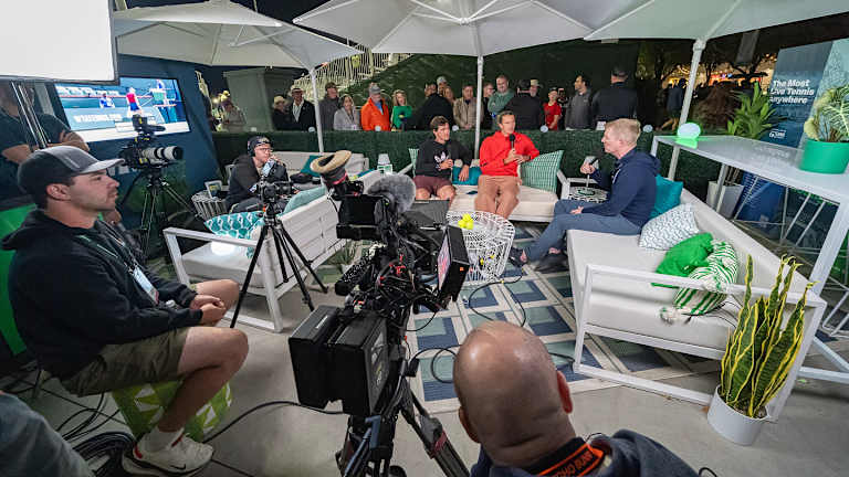 Dans les coulisses de l'enregistrement d'un podcast avec les frères Zverev.