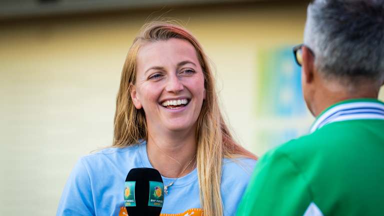 Kvitova, maintenant âgée de 34 ans, est revenue à la tournée la semaine dernière à Austin, après avoir eu un bébé et dépensé plus d'un an.