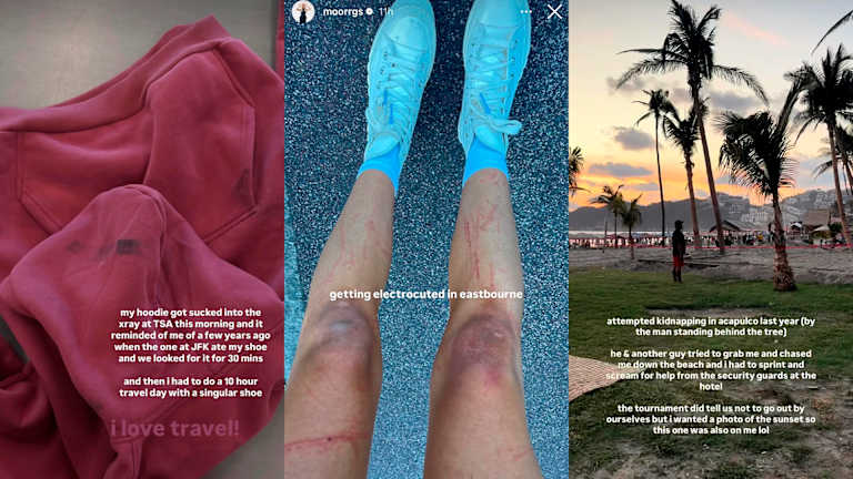 Riddle a partagé quelques-uns de ses cauchemars de voyage sur les réseaux sociaux.