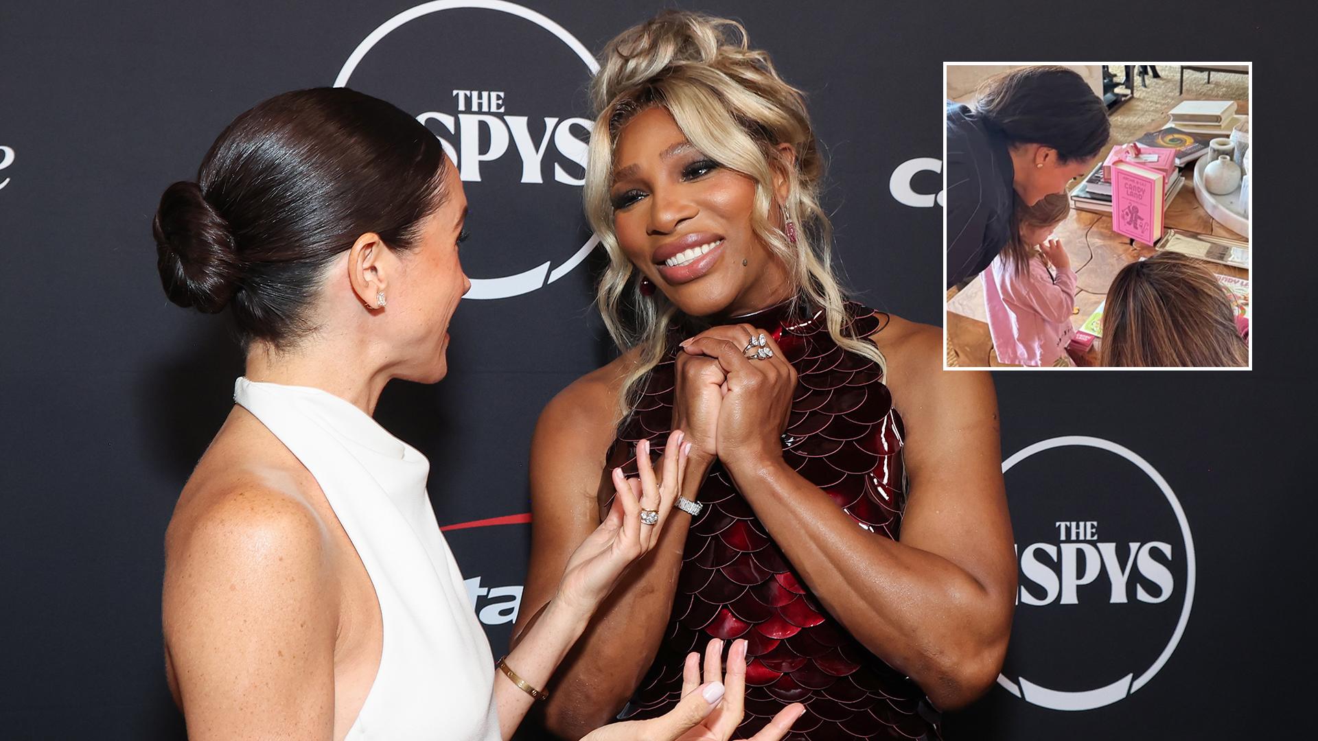 Spotted: La fille de Meghan Markle joue des bonbons avec `` tante '' Serena Williams
