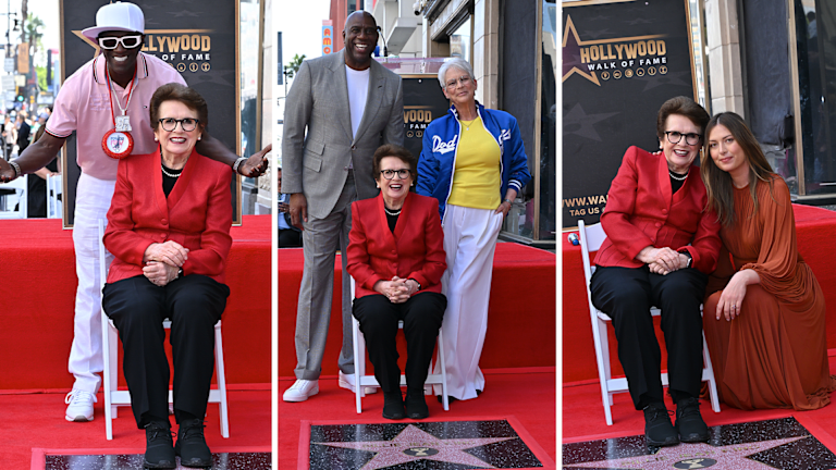 Des célébrités et des athlètes se sont présentés pour King, dont le rappeur Flavor Flav, Magic Johnson et Jamie Lee Curtis et Maria Sharapova.