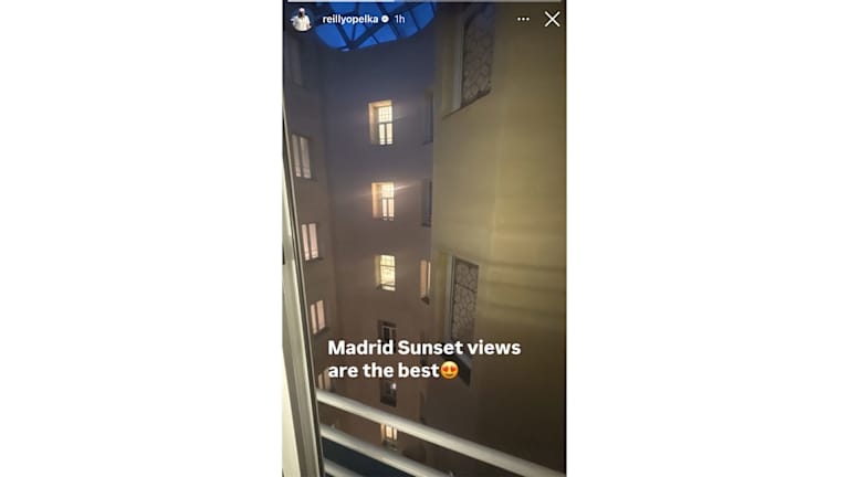 La vue nocturne d'Opelka sur la capitale espagnole a laissé beaucoup à désirer, a-t-il déclaré.