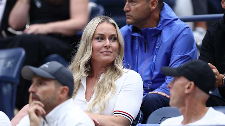 Le skieur alpin américain Lindsey Vonn a été repéré dans les tribunes du stade Arthur Ashe.