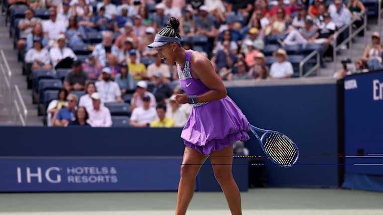 Osaka n'a montré que des émotions positives.