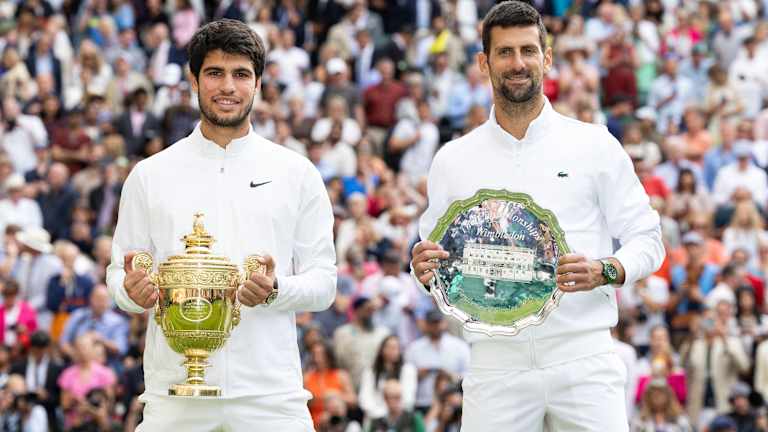 Alcaraz a remporté son premier titre de Wimbledon dans son quatrième événement de niveau de tournée sur Grass.