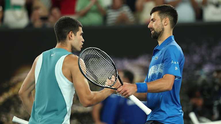 Alcaraz n'a remporté que 37% de ses points de deuxième service lors de la défaite de Melbourne en janvier contre Djokovic.