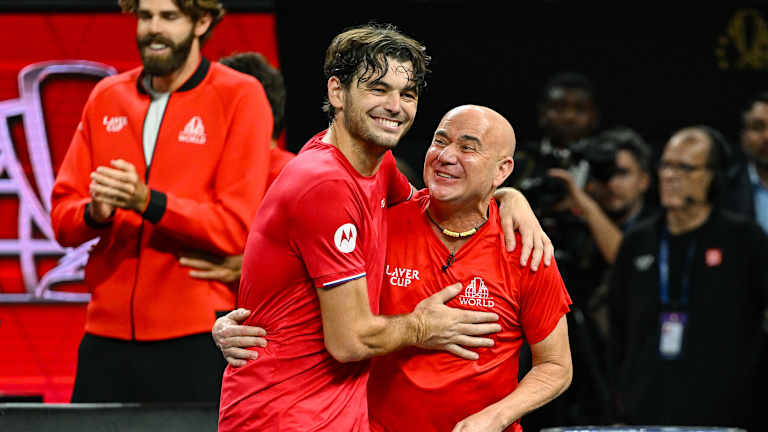 "Nous aimons tous les deux partager nos réflexions sur le jeu", a déclaré Fritz du capitaine Andre Agassi.