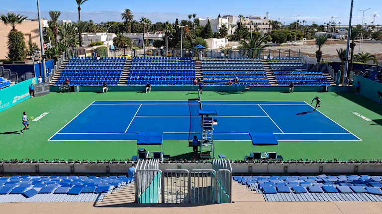 Le décor de l’Open de Monastir.