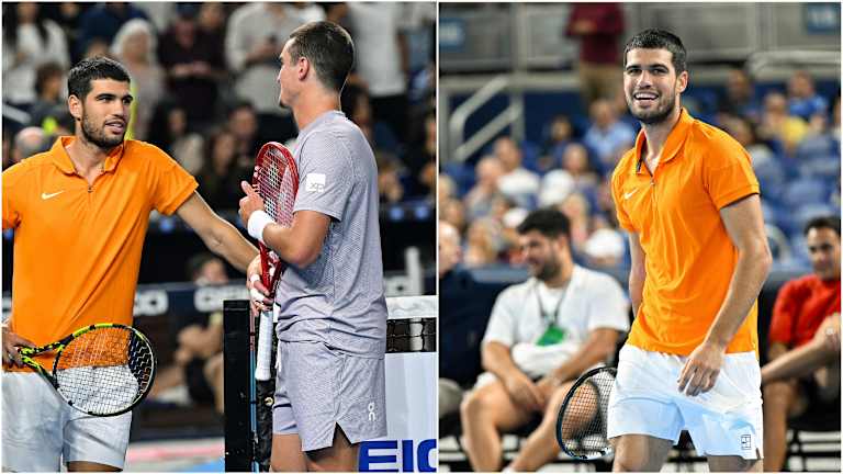 Alcaraz finirait par devancer le joueur de 19 ans, 10-8, dans un bris d'égalité décisif.