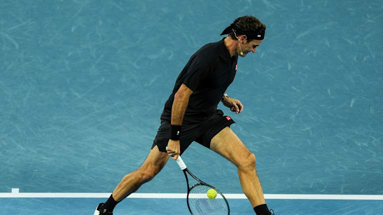 Ce ne serait pas un spectacle sans le flair de Federer.