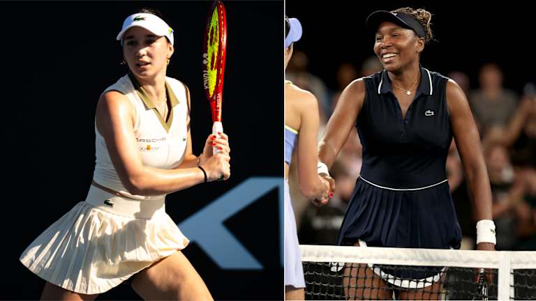 Eva Lys et Venus Williams en Lacoste