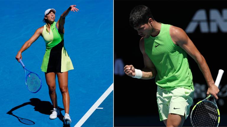 Madison Keys et Carlos Alcaraz dans Nike
