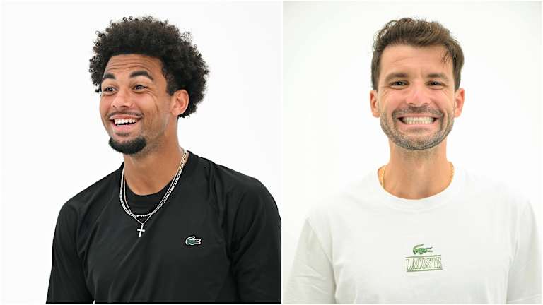 Les ambassadeurs Lacoste, Arthur Fils et Grigor Dimitrov, ont apporté l'ambiance et de grands sourires.