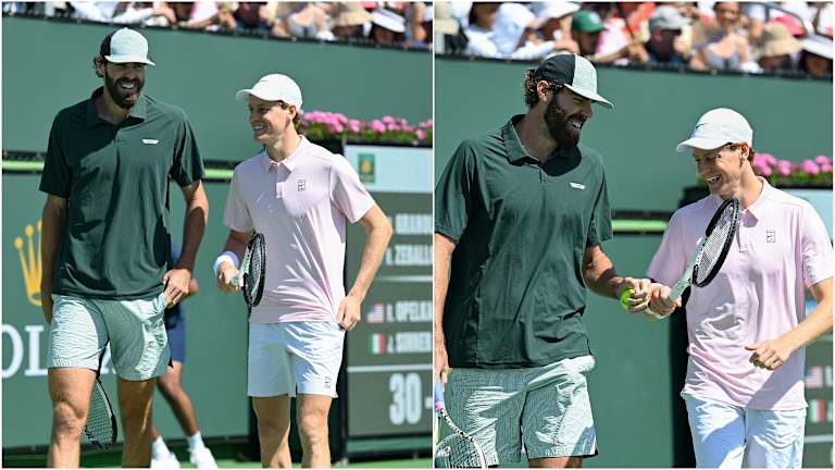 Malgré la défaite, il était clair que Sinner a profité au maximum de sa chance de s'associer à Opelka.