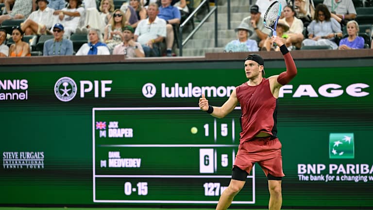 Draper pensait avoir bien gagné le point avant de se retrouver engagé dans un rallye plus long.