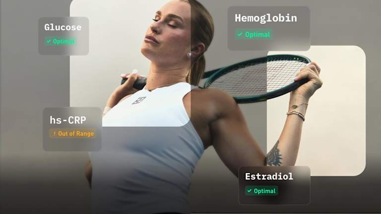 L'ambassadrice de la marque Sabalenka utilise WHOOP pour suivre une gamme de mesures de santé.