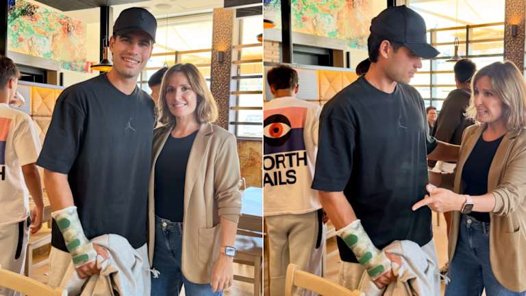 Alcaraz a été vu portant une attelle de poignet sur de nouvelles photos avant la défense de son titre à Rome et Roland Garros.